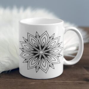 Mandala White Mug